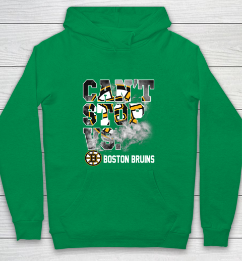 NHL Boston Bruins Hockey Can't Stop Vs Youth Hoodie 4