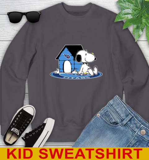 NFL Football Tennessee Titans Snoopy The Peanuts Movie Shirt Youth Sweatshirt 6
