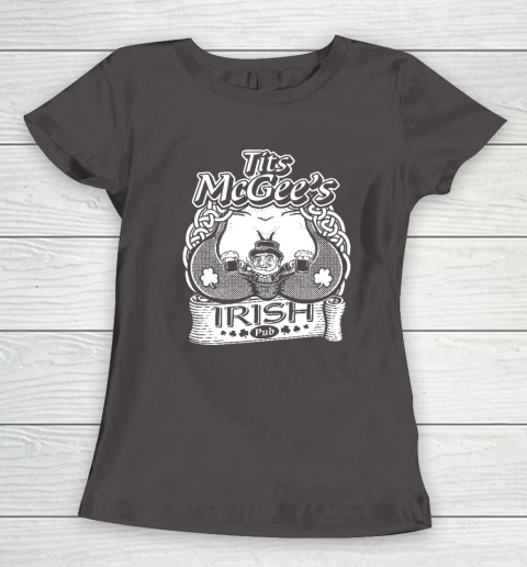 Tits McGee'ss Irish Pub Funny St. Patrick's Day Shamrocks Women's T-Shirt 5