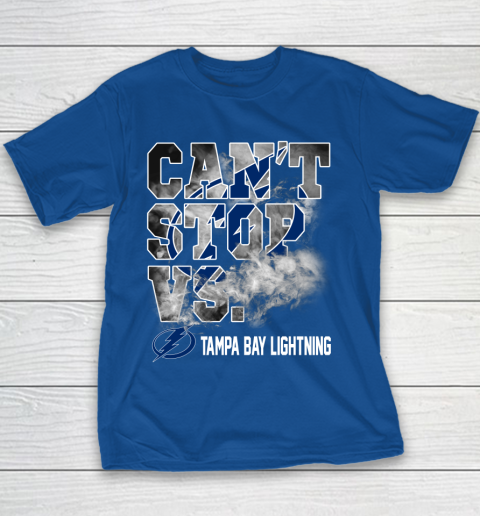 NHL Tampa Bay Lightning Hockey Can't Stop Vs Youth T-Shirt 6