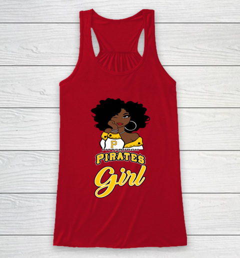 Pittsburgh Piratess Girl MLB Racerback Tank 5