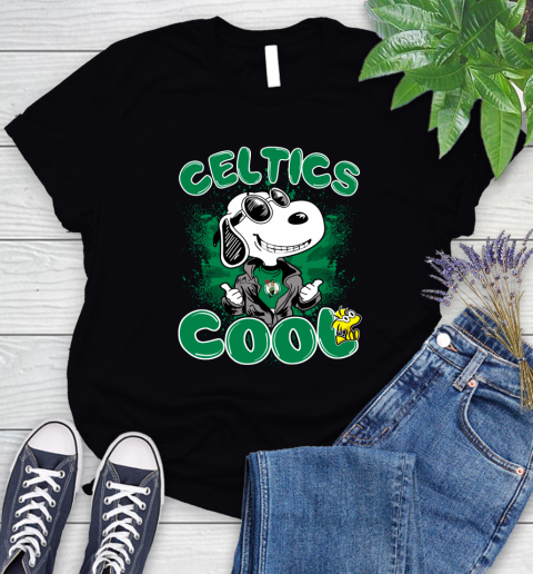 NBA Basketball Boston Celtics Cool Snoopy Shirt Women's T-Shirt