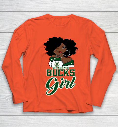 Milwaukee Bucks Girl NBA Youth Long Sleeve 4
