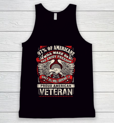 Veteran Shirt Veteran 97% Of American Tank Top