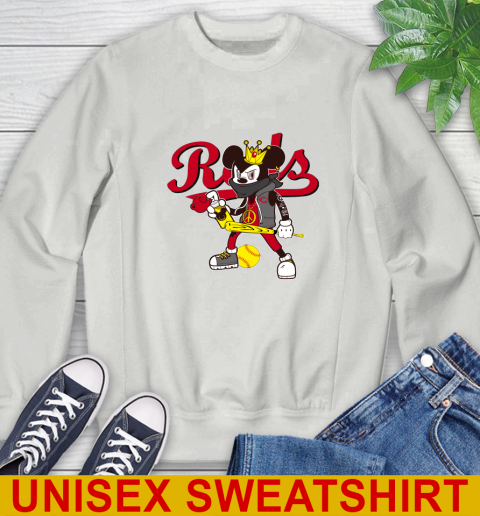 Cincinnati Reds MLB Baseball Mickey Peace Sign Sports Sweatshirt 5