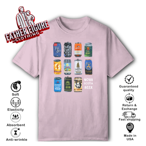 t3ls nova scotia beer classic t shirt 2 front light pink