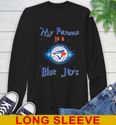 MLB Baseball Harry Potter My Patronus Is A Toronto Blue Jays Long Sleeve T-Shirt