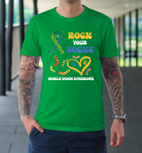 Down Syndrome Awareness Rock Your Socks T-Shirt 5