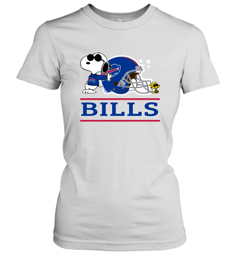 The buffalo Bills Joe Cool And Woodstock Snoopy Mashup Women's T-Shirt