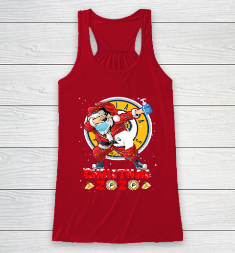 Indiana Pacers Funny Santa Claus Dabbing Christmas 2020 NBA Racerback Tank 4