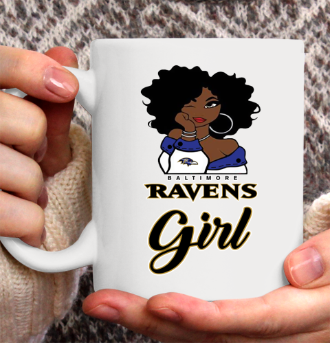 Baltimore Ravens Girl NFL Ceramic Mug 11oz 2