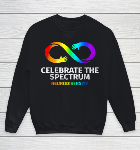 Neurodiversity Celebrate Spectrum Infinity Autism Awareness Youth Sweatshirt