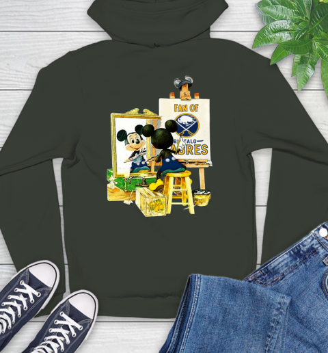 NHL Hockey Buffalo Sabres Mickey Drawing Shirt 24
