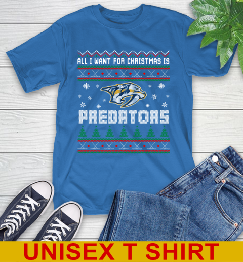 Nashville Predators NHL Hockey All I Want For Christmas Is My Team Sports 11