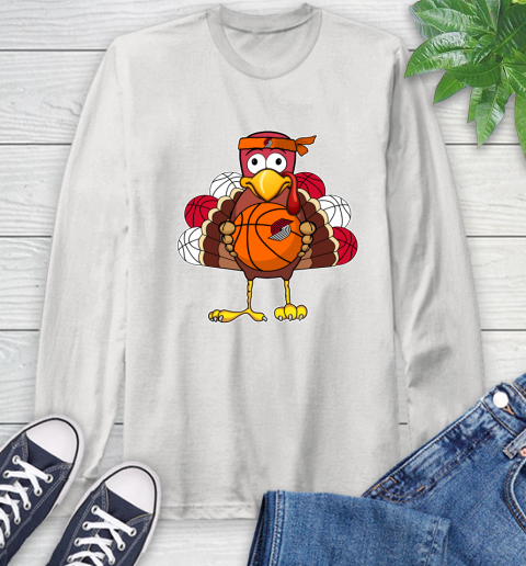 Portland Trail Blazers Turkey thanksgiving day Long Sleeve T-Shirt