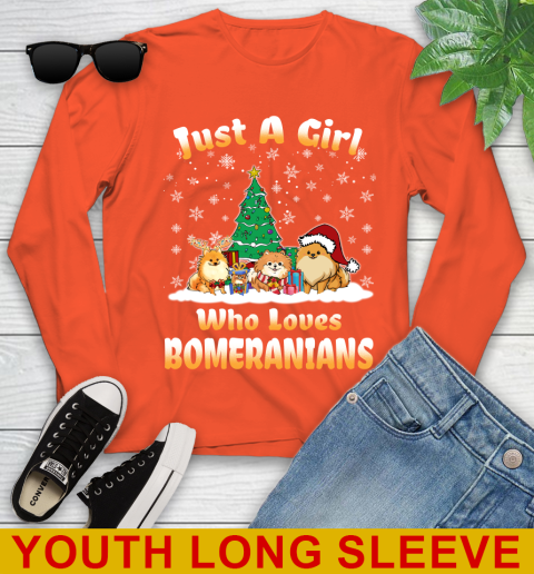 Christmas Just a girl who love pomeranians dog pet lover 119