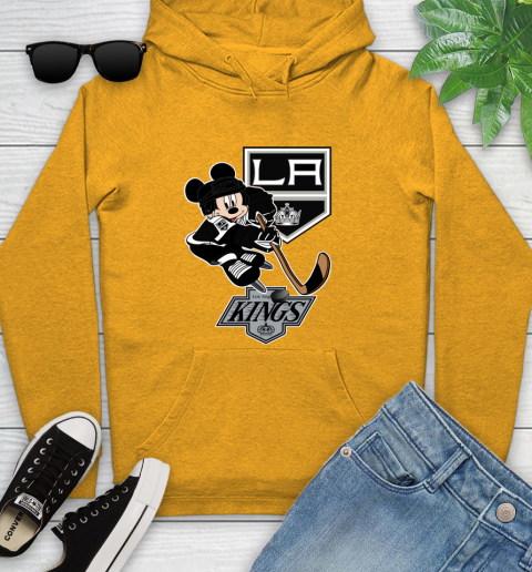 Los Angeles Kings Mickey Mouse Disney Hockey T Shirt Youth Hoodie 3