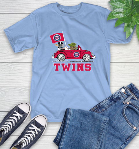 Mlb Baseball Minnesota Twins Darth Vader Baby Yoda Driving Star