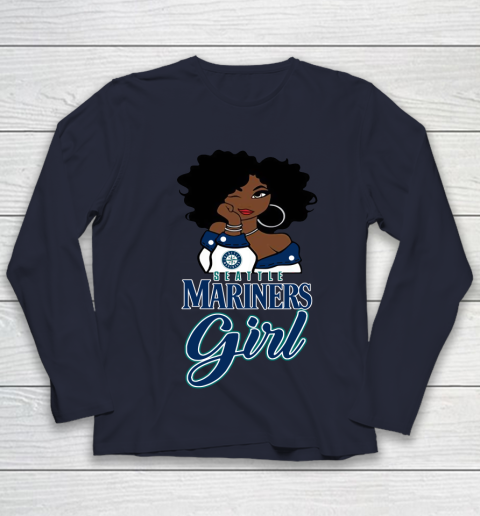 Seattle Marinerss Girl MLB Youth Long Sleeve 3