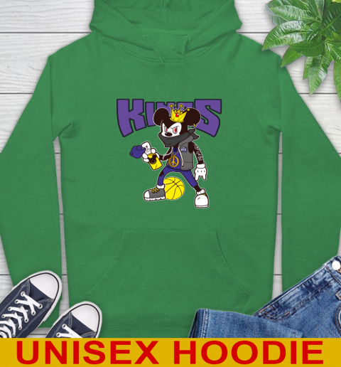 Sacramento Kings NBA Basketball Mickey Peace Sign Sports Hoodie 8