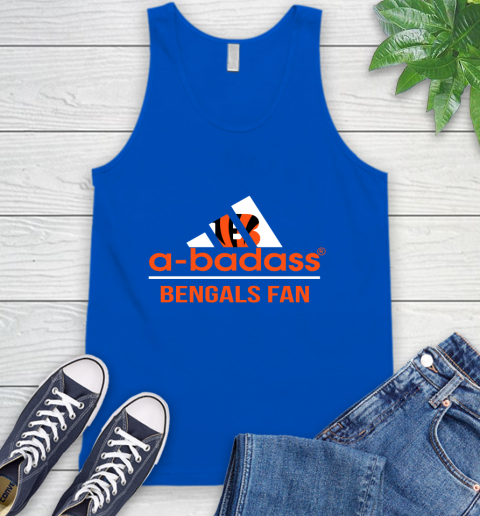 NFL A Badass Cincinnati Bengals Fan Adidas Football Sports 1 Tank Top - Image 5