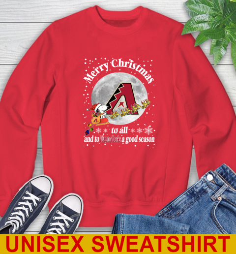 Arizona Diamondbacks Merry Christmas To All And To Diamondbacks A Good Season MLB Baseball Sports Sweatshirt 12
