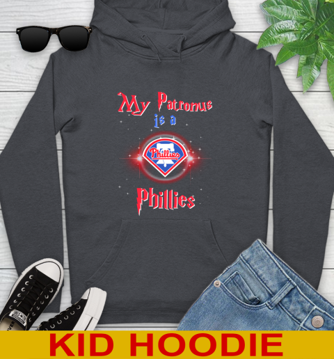 MLB Baseball Harry Potter My Patronus Is A Philadelphia Phillies Youth Hoodie 9