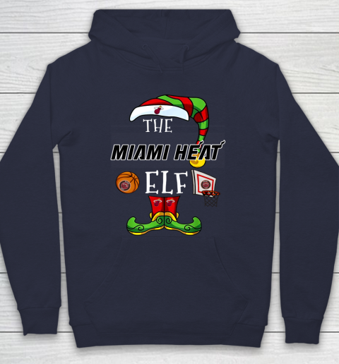 Miami Heat Christmas ELF Funny NBA Hoodie 2