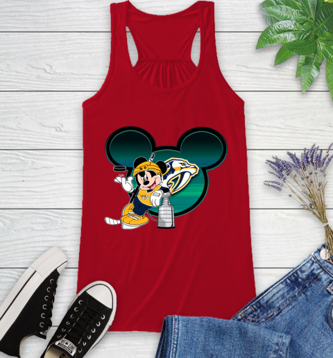 NHL Nashville Predators Stanley Cup Mickey Mouse Disney Hockey T Shirt Racerback Tank 6