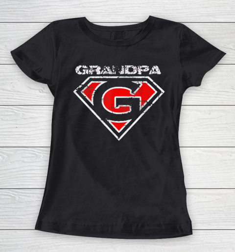 Grandpa Funny Gift Apparel  Grandpa Superhero Funny Gift Fathers Day Women's T-Shirt