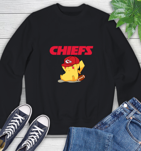 NFL Pikachu Football Sports Kansas City Chiefs Sweatshirt 2