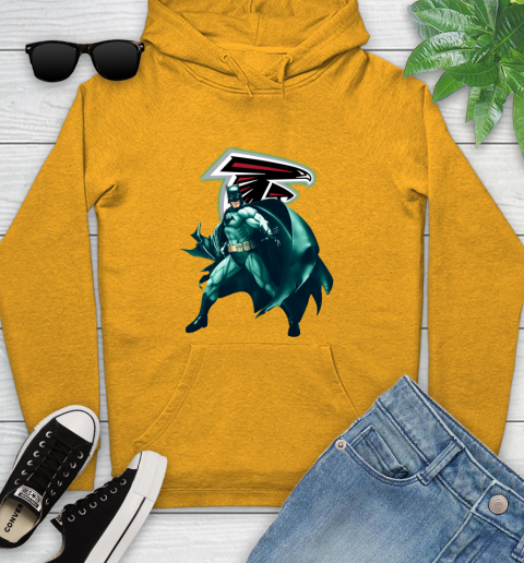 NFL Batman Football Sports Atlanta Falcons Youth Hoodie 3