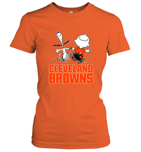 Snoopy And Charlie Brown Happy Cleveland Browns - Rookbrand