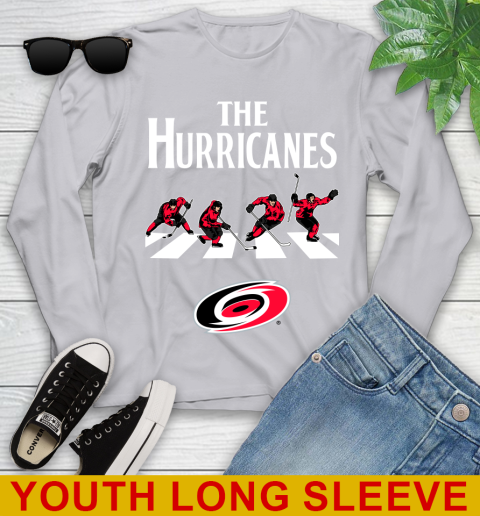NHL Hockey Carolina Hurricanes The Beatles Rock Band Shirt Youth Long Sleeve 5