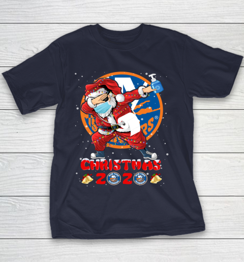 New York Islanders Funny Santa Claus Dabbing Christmas 2020 NHL Youth T-Shirt 2