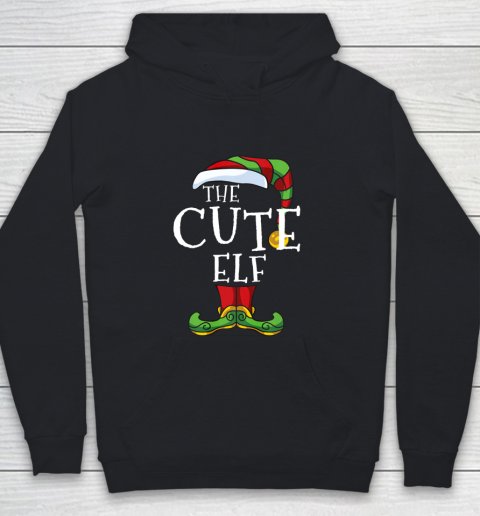 Cute Elf Family Matching Christmas Group Funny Gift Pajama Youth Hoodie