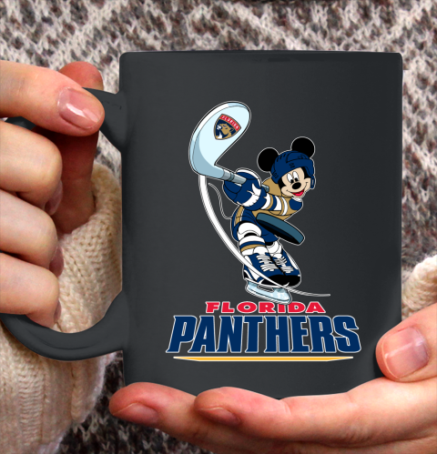 NHL Hockey Florida Panthers Cheerful Mickey Mouse Shirt Ceramic Mug 15oz