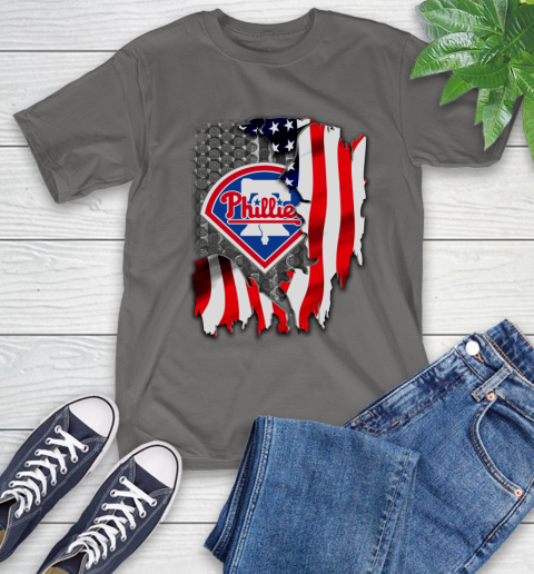 Philadelphia Phillies MLB Baseball American Flag T-Shirt 10