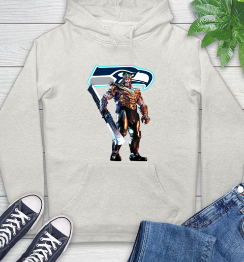 NFL Thanos Gauntlet Avengers Endgame Football Seattle Seahawks Hoodie 12