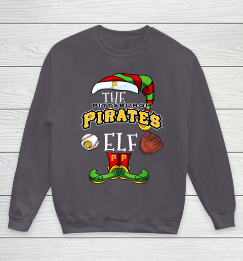 Pittsburgh Pirates Christmas ELF Funny MLB Youth Sweatshirt 5