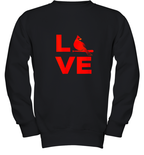 Classic Love St. Louis Missouri Baseball Fan Retro Gift Youth Sweatshirt