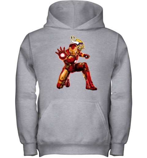 NFL Iron Man Minnesota Vikings Youth Hoodie - Rookbrand