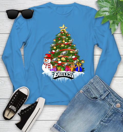 Philadelphia Eagles Merry Christmas NFL Football Sports Youth Long Sleeve 7