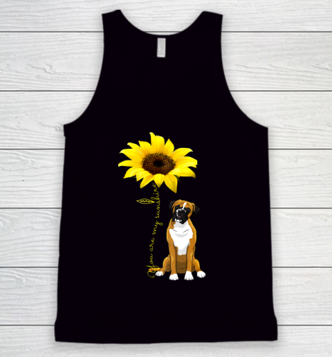 Dog Mom Shirt You Are My Sunshine Cute Boxer Dog Mom Mother Day Tank Top