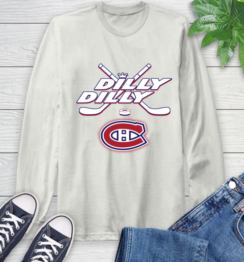 NHL Montreal Canadiens Dilly Dilly Hockey Sports Long Sleeve T-Shirt 12