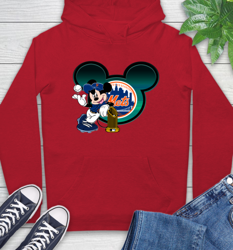 MLB New York Mets The Commissioner's Trophy Mickey Mouse Disney Hoodie 10