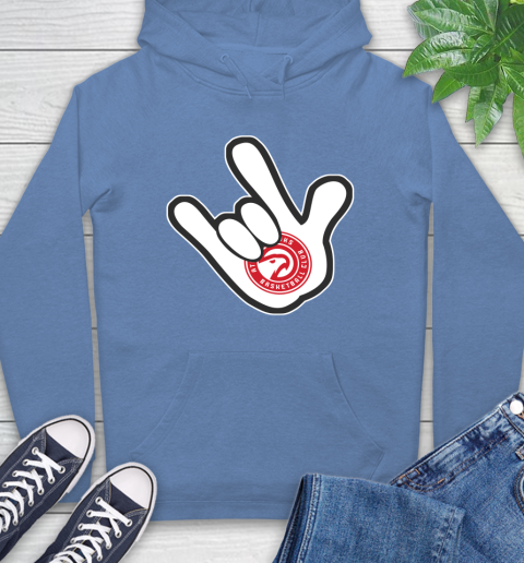 Atlanta Hawks NBA Basketball Mickey Rock Hand Disney Hoodie 11
