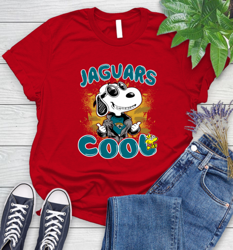 NFL Football Jacksonville Jaguars Cool Snoopy Shirt Women's T-Shirt 11