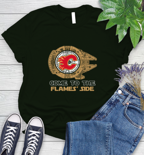 NHL Come To The Calgary Flames Wars Hockey Sports Women's T-Shirt 6