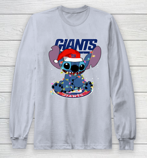 New York Giants NFL Football noel stitch Christmas Long Sleeve T-Shirt 4